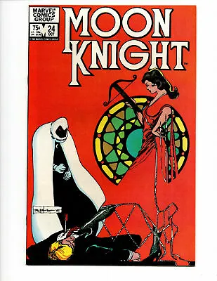 Buy Moon Knight #24, VF/NM 9.0, Stained Glass Scarlet; Bill Sienkiewicz Cover/Art • 21.29£