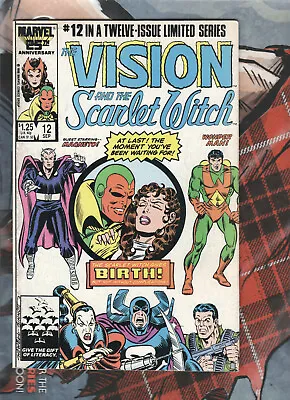 Buy Vision And The Scarlet Witch #12 Marvel TWIN BIRTH ISSUE WANDVISION FINE + • 39.41£