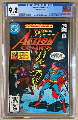 Buy Action Comics #521 CGC 9.2 (NM-) WHITE Pages First Appearance Vixen • 86.76£