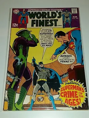 Buy Worlds Finest #183 Fn- (5.5) March 1969 Batman Superman Dc Comics * • 15.99£