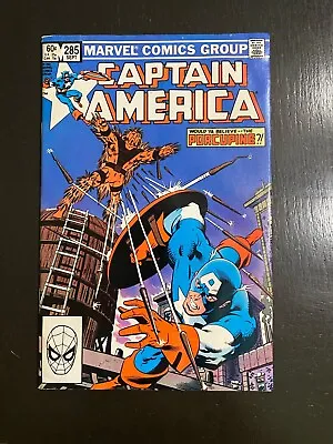 Buy Captain America #285 (1983):  Death Of Patriot! Nomad Vs Porcupine VF/ EMC26 • 5.53£