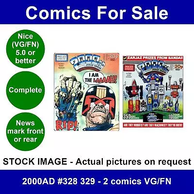 Buy 2000AD #328 329 - 2 Comics VG/FN • 4.49£