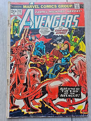 Buy Avengers #112 Marvel Comics 1974 Low Grade 1st Appearance Mantis Key Issue! • 14.19£