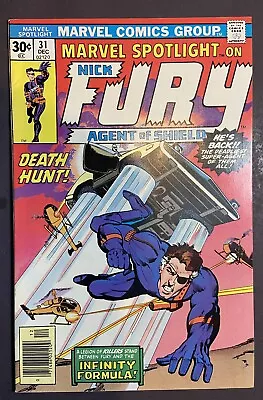 Buy MARVEL SPOTLIGHT #31 Nick Fury, Agent Of Shield, Chaykin Vintage 1976 VF !!!! • 15.80£