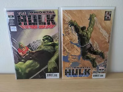Buy Immortal Hulk #15 - Al Ewing Alex Ross - 1st Printing + Variant Bonus (LOT 1) • 23.89£