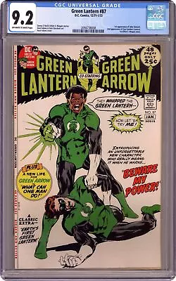 Buy Green Lantern #87 CGC 9.2 1972 2094738008 1st App. John Stewart Green Lantern • 1,567.06£