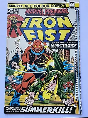 Buy MARVEL PREMIERE #24 Iron Fist Marvel Comics 1975 VF- • 3.95£