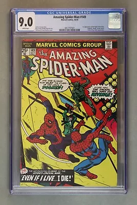 Buy The Amazing Spider-Man #149 ~ 10/75 CGC Graded At 9.0, 1st App. Spider-Man Clone • 189.71£