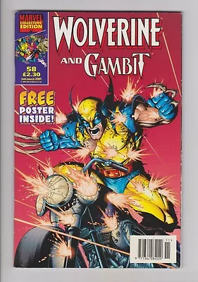 Buy Wolverine And Gambit #58 2001 F/VF WITH POSTER Marvel UK • 3.30£