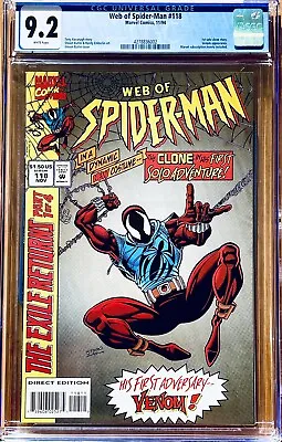 Buy Web Of Spider-man #118 CGC 9.2 1st Solo Clone Story,Ben Reilly As Scarlet Spider • 87.95£
