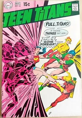 Buy Teen Titans #22 - VG+ (4.5) - DC 1969 - 15 Cents Copy - Neal Adams Art • 22.99£