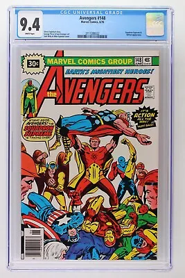Buy Avengers #148, CGC 9.4 NM, 30 Cent Price Variant, Squadron Supreme • 279.83£