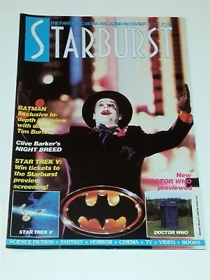 Buy Starburst #133 British Sci-fi Monthly Magazine September 1989 Batman Doctor Who • 6.29£