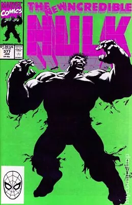 Buy Incredible Hulk #377 1st Printing FN- 5.5 1991 Stock Image Low Grade • 7.76£
