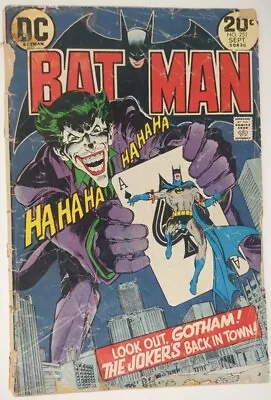 Buy Sept. 1973 Batman No. 251 The Jokers 5-way Revenge Iconic Bronze Era • 94.87£