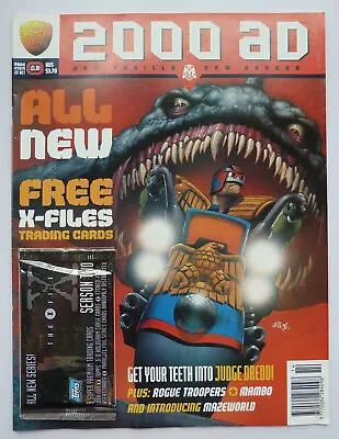 Buy 2000AD Prog #1014 With X-File Topps Cards - Judge Dredd 22 October 1996 F/VF 7.0 • 5.25£