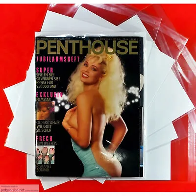 Buy Magazine Bags ONLY  Up To A4 Size0 Fits Current Penthouse And Play Boy Mags X 10 • 16.99£