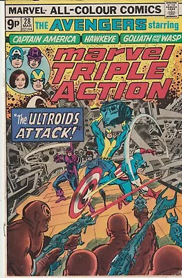 Buy Marvel Comics Marvel Triple Action #28 (1975) The Avengers 1st Print F • 2.95£
