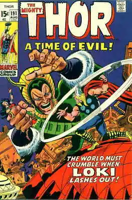 Buy Thor #191 VG; Marvel | Low Grade - Loki Stan Lee - John Buscema August 1971 - We • 9.45£