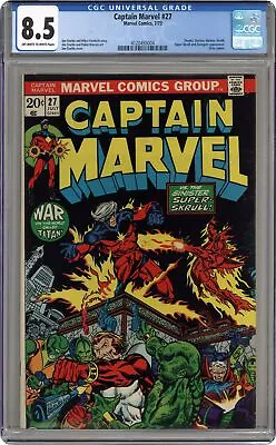 Buy Captain Marvel #27 CGC 8.5 1973 4120455004 • 116.09£