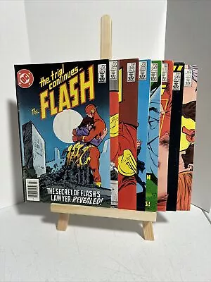 Buy Lot Of 8- THE FLASH #343 - 350 DC COMICS 1985 The Trial! • 31.98£