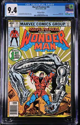 Buy Marvel Premiere #55 Cgc 9.4 White Pages // 1st Solo Wonder Man Story Marvel • 71.15£