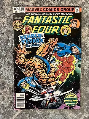 Buy Fantastic Four #211 | Marvel 1979 | 1st Terrax | John Byrne | MCU VILLAIN SOON! • 8£