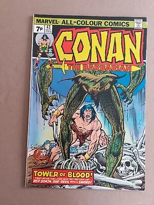Buy Conan The Barbarian No 43. MVS Intact.  Uk Price Variant. VF. 1974 Marvel Comic • 7.50£