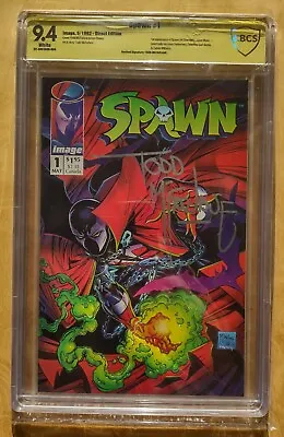 Buy Spawn #1 CBCS 9.4 Signed By Todd McFarlane 1992 (NOT CGC) • 236.61£