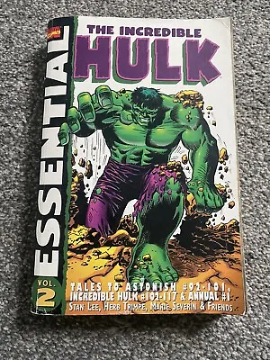 Buy Essential The Incredible Hulk Volume 2 Marvel Graphic Novel Paperback • 12£