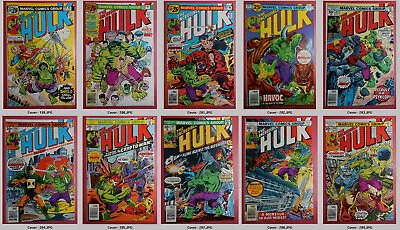 Buy Marvel - Incredible Hulk - 199 To 205, 207, 208, 209 - 10 Books - 1976 & 1977 • 31.67£