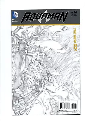 Buy AQUAMAN #14, Wraparound Sketch Variant, Vol.7,   New 52, DC Comics,  2013 • 12.10£