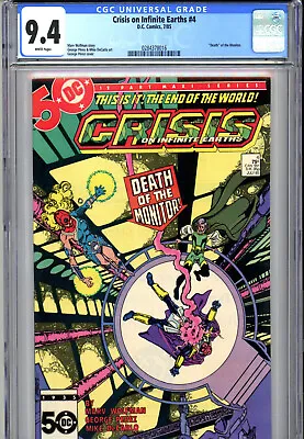 Buy Crisis On Infinite Earths #4 (1985) DC CGC 9.4 White George Pérez • 30.28£