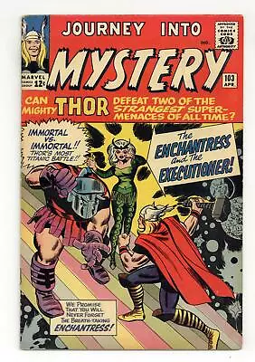 Buy Thor Journey Into Mystery #103 VG 4.0 1964 1st App. Enchantress, Executioner • 587.12£