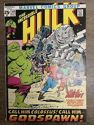 Buy Incredible Hulk #145 (Marvel, 1971) Origin Retold Herb Trimpe VG • 18.17£