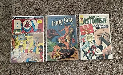 Buy Lot Of 3 Tales To Astonish 47, Boy 45, Long Bow 6 Silver Age Lower Grade Comics • 47.17£