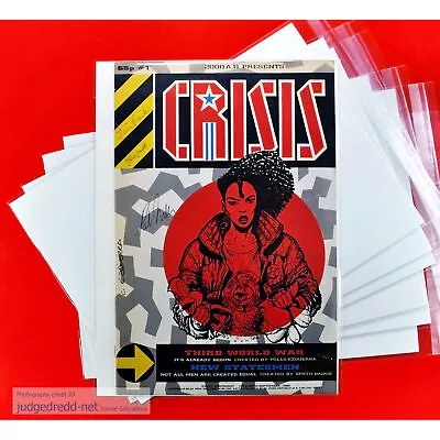 Buy 2000AD Crisis Comic Bags ONLY Size7 Fits A4 Magazines And Comics X 25 • 13.99£