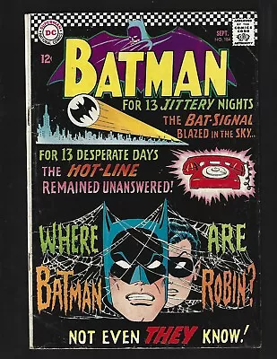 Buy Batman #184 VGFN Infantno Moldoff Comm. Gordon Robin Solo Story 1st Viola Lance • 13.59£