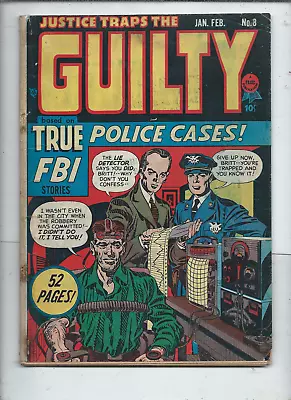 Buy Justice Traps The Guilty 7& 8, S&k Art, Classic Cover 8 ,prize Publication. • 98.79£