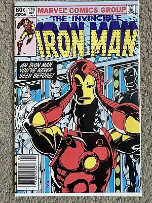 Buy Invincible Iron Man #170 Nm- See Pics 1st Rhodes As Iron Man Marvel Comics 1983 • 12.68£