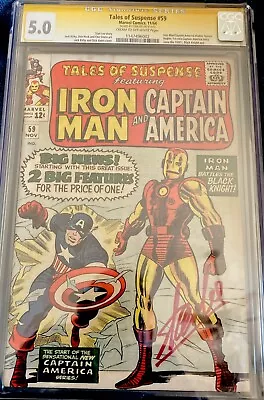 Buy Tales Of Suspense #59 Ss Cgc 5.0.  First Solo Captain America Story Since 1950’s • 558.97£