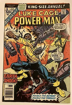 Buy Luke Cage Power Man Annual #1 - Oct 1976 - Moses Magnum Appearance! - Fn (6-6.5) • 6.50£