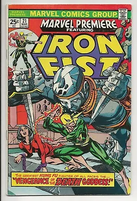 Buy MARVEL PREMIERE #21 Iron Fist FN- 5.5 (Marvel Comics 1975) 1st Misty Knight • 26.86£