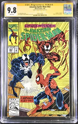 Buy Amazing Spider-Man #362 CGC 9.8 SS MARK BAGLEY Carnage Venom App Marvel Comics🔥 • 324.37£
