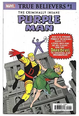Buy Daredevil #4 First Appearance Purple Man True Believers Reprint NM (2020) Marvel • 5£