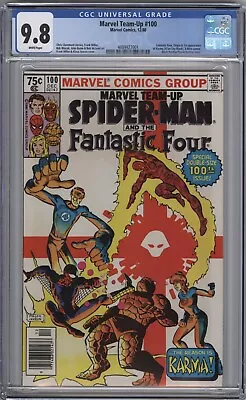 Buy Marvel Team Up 100 Cgc 9.8 Newsstand Byrne Miller Spider-Man Fantastic Four • 472.60£