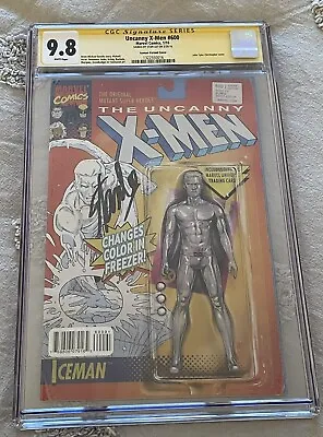 Buy Uncanny X-Men #600 Ice Man Action Figure Variant CGC 9.8 SS Stan Lee Signed!!! • 1,435.14£