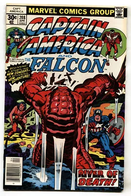 Buy Captain America #208--comic Book--1977--Falcon--Marvel--Jack Kirby • 21.73£