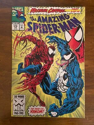 Buy AMAZING SPIDER-MAN #378 (Marvel, 1963) VF Carnage, Venom • 9.53£
