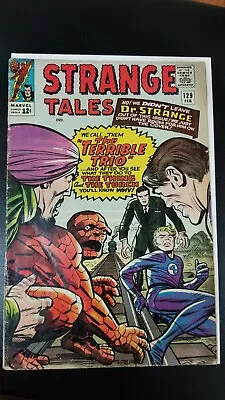 Buy STRANGE TALES #129 2/65  EARLY TORCH AND THING COVER! Ditko! • 40.21£